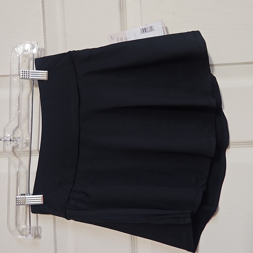 adidas' Girls’ 3-Stripe Flounce Knit Skort: BLACK: NEW WITH TAGS: SIZE LARGE